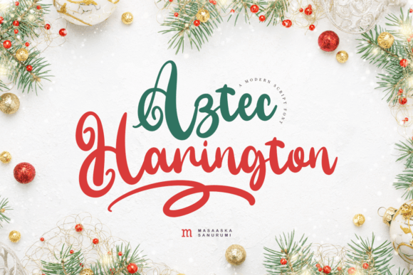 Aztec Harington: A Modern Script Font