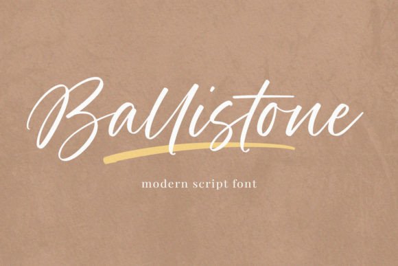 Ballistone: A Handwritten Typeface for Digital Branding
