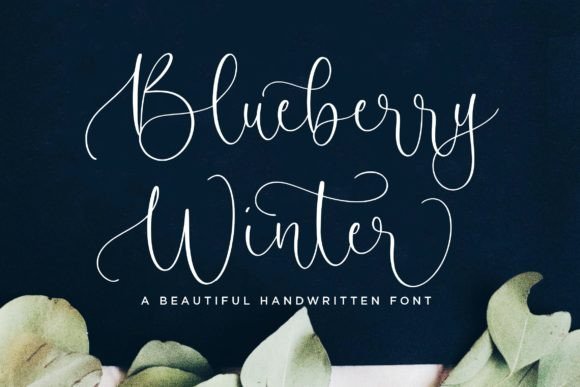 Blueberry Winter Font: A Handwritten Typeface for Your Creative Projects