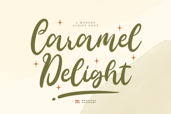 Caramel Delight: A Modern Script Font for Branding and Creative Projects