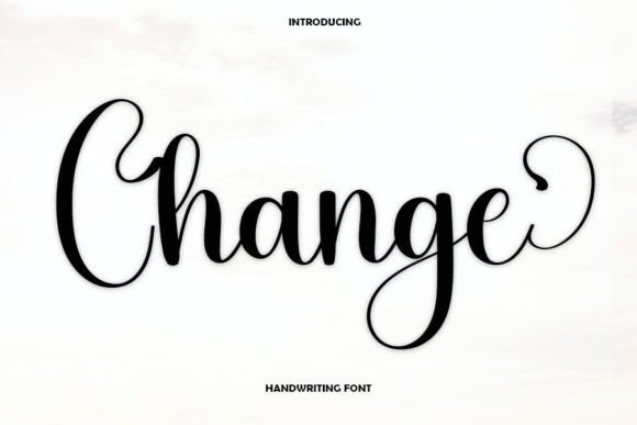 Change: A Friendly Handwritten Font