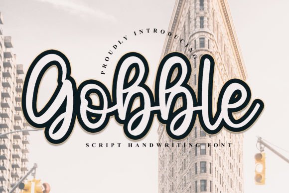 Gobble Font for Editorial Design