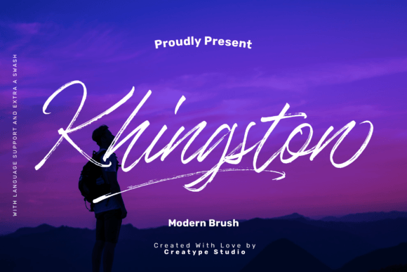 Khingston: A Modern Brush Font for Editorial Design