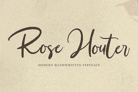 Rose Houter Font: Elegant Script for Craft Projects