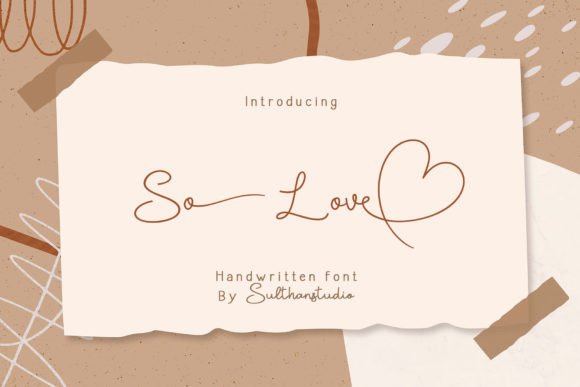 So Love: A Handwritten Script Font for Editorial Elegance