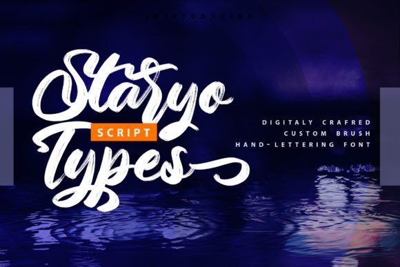 Staryo Types: A Beautiful Script Font for Editorial Design