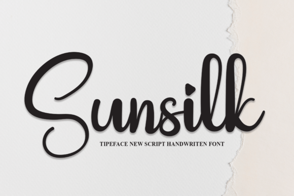 Sunsilk: A Sweet Script Font for Marketing