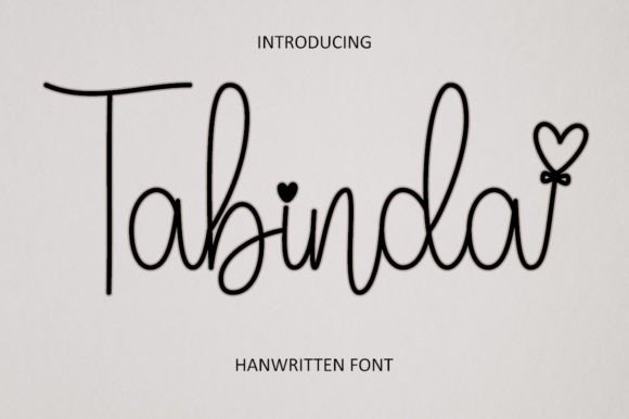 Tabinda: A Handwritten Font for Editorial Elegance