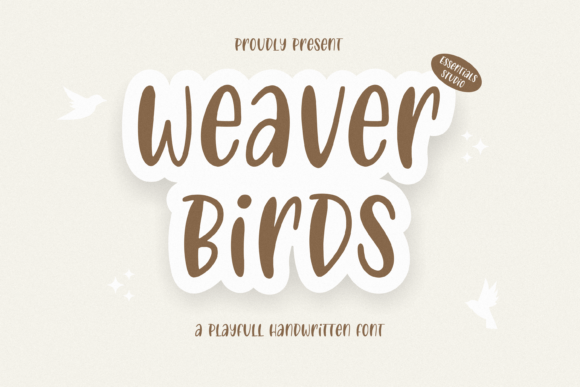 Weaver Birds Font: A Playful Typeface for Editorial Design