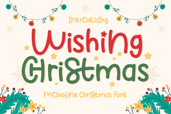 Wishing Christmas Font for Business Branding