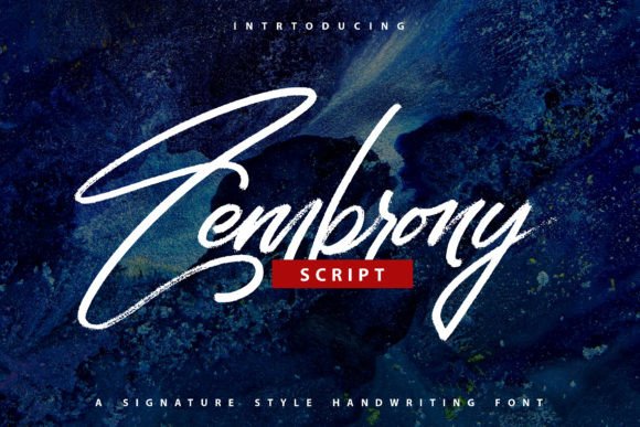 Zembrony: A Handwritten Typeface That Elevates Your Craft